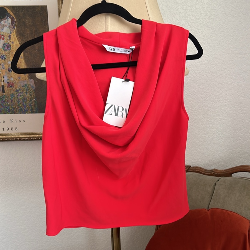 Zara Women's Bold Red Tank Top